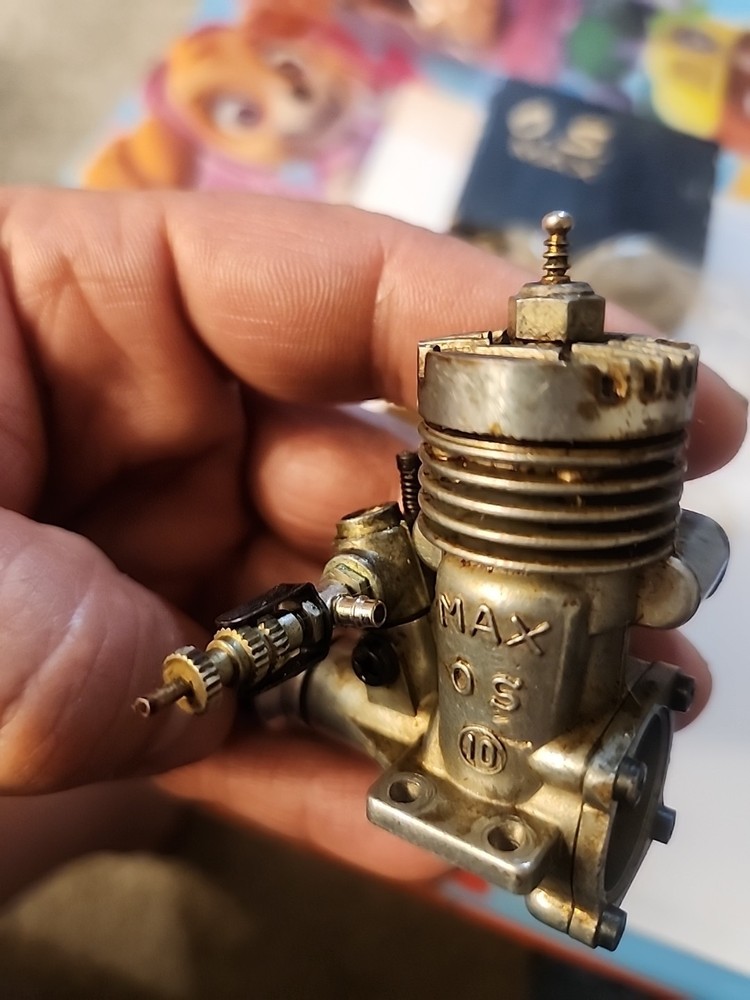 OS Max 10 R/C Model Airplane Glow Engine With Box And Paperwork