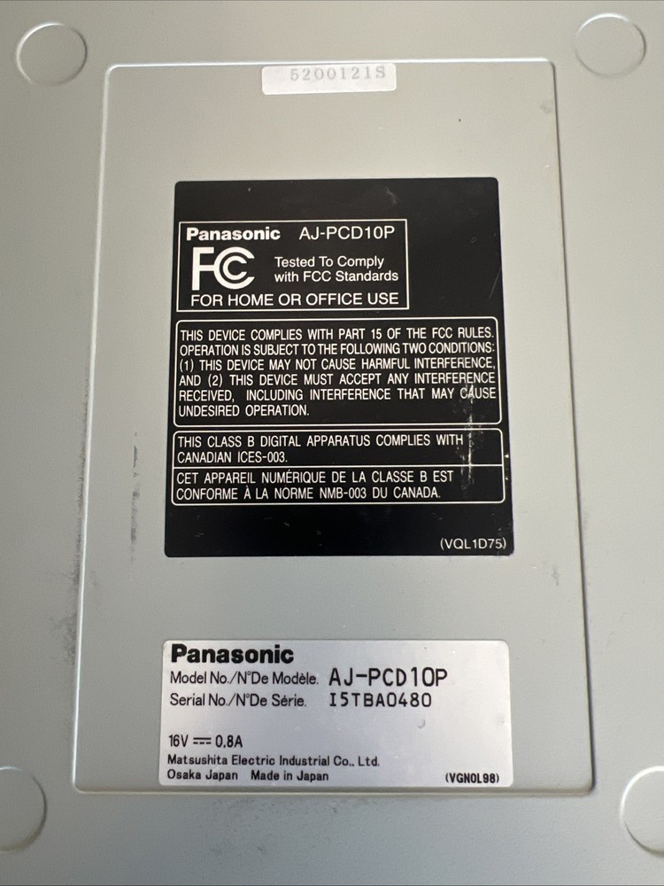 Panasonic AJ-PCD10P FIVE-SLOT P2 SOLID-STATE MEMORY DRIVE [W2]