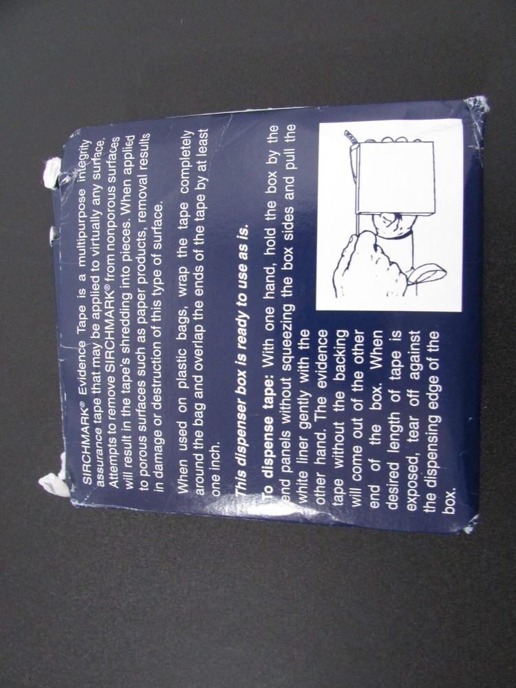 Sirchie BLUE Sirchmark Evidence Integrity Tape SM2000B2