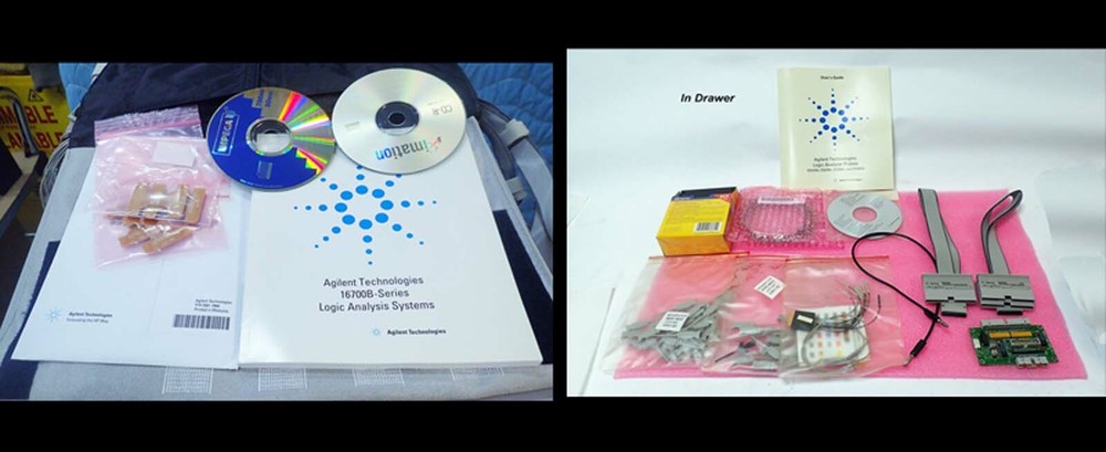 AGILENT 16702B LOGIC ANALYSIS SYSTEM w/ TESTMOBILE PRINTER PROBES & MUCH MORE
