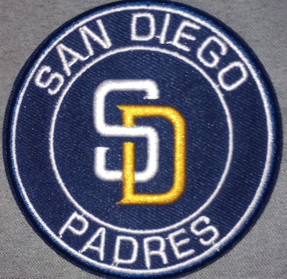 SAN DIEGO PADRES IRON ON PATCH - Navy Blue