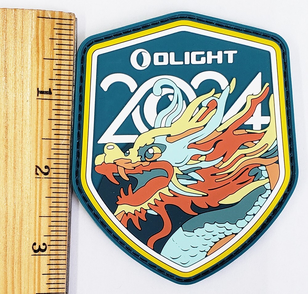 Olight 2024 Dragon Patch Swags, 3.50" x 2.75", 2 Patches