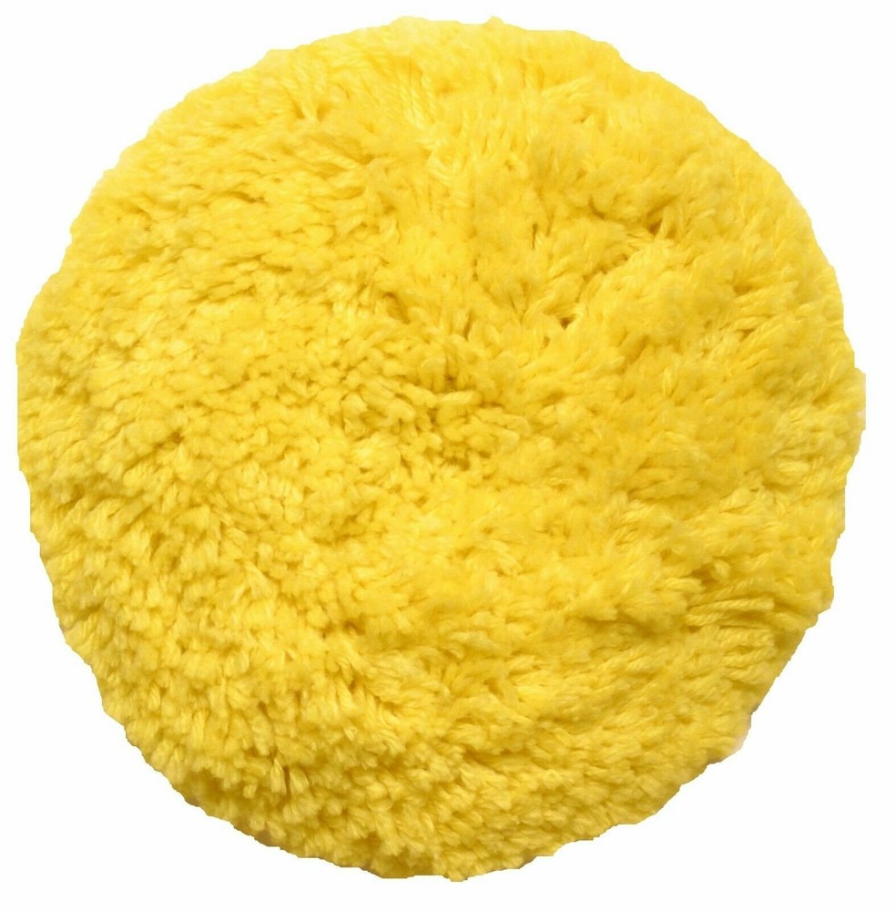 7.5" Wool Buffing Pad Starter Kit for Compound Cutting & Polishing - Hook & Loop