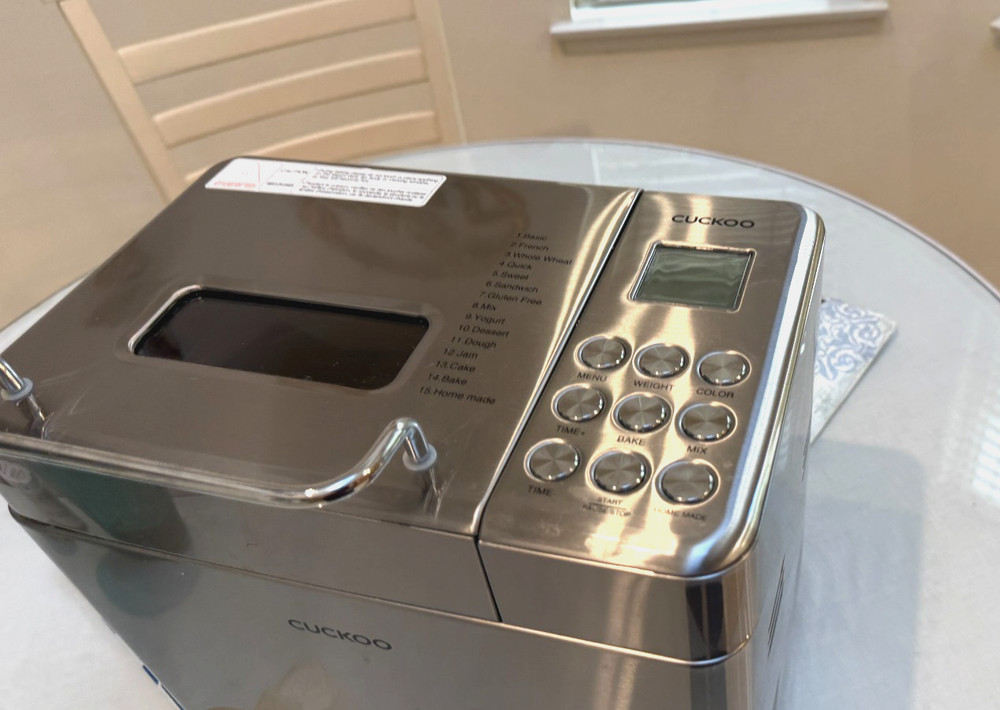 CUCKOO CBM-AAB101S 2 Lb Multi-Functional Bread Maker – 15 Menu Options