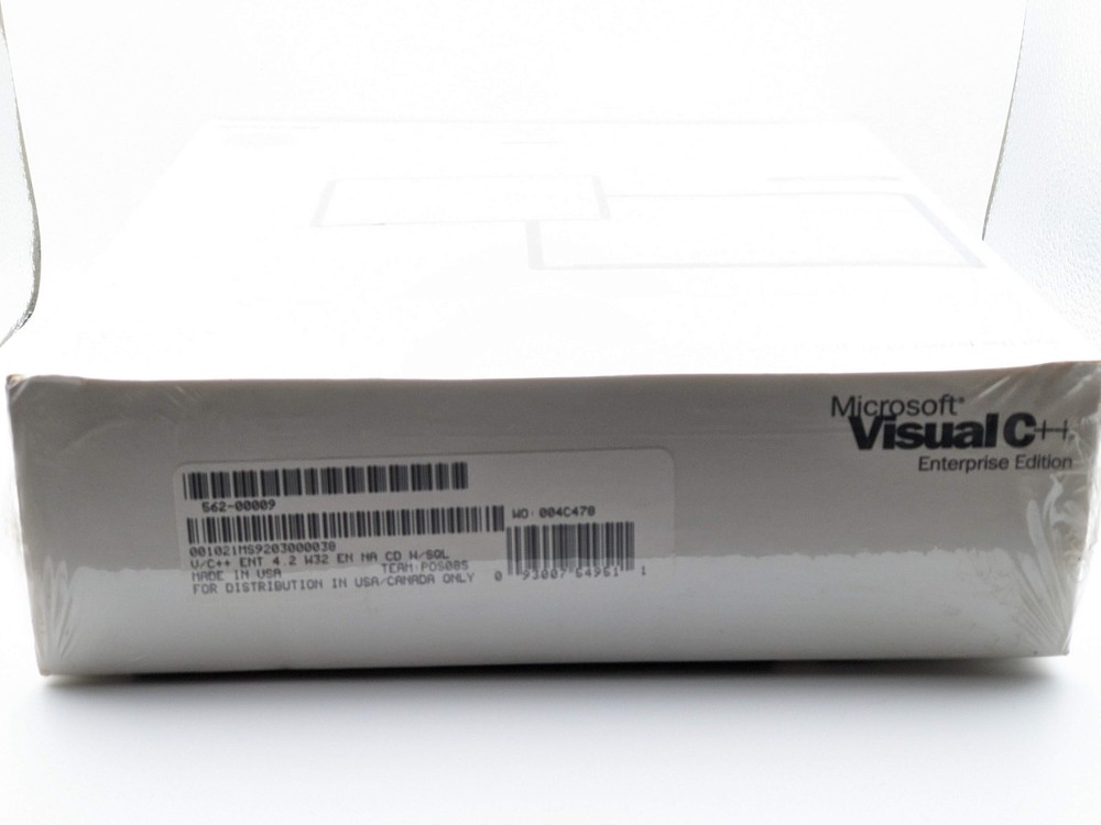 Microsoft Visual C++ 4.2 Enterprise Edition 4.2 Factory Sealed NOS