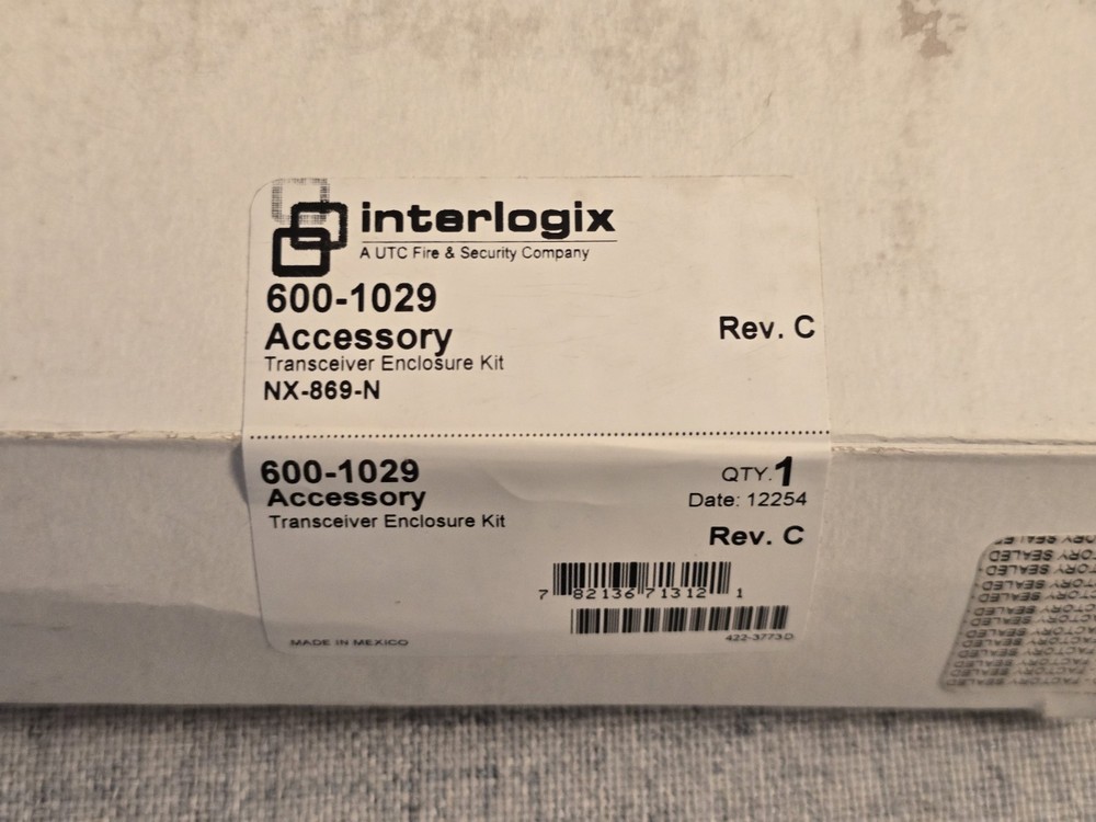 INTERLOGIX GE SECURITY NX-869-N TRANSCEIVER ENCLOSURE KIT 600-1029