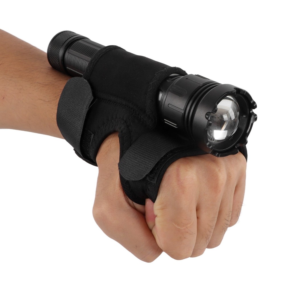 Hands-Free Diving Flashlight Holster Thickened Nylon Arm Mount Trending