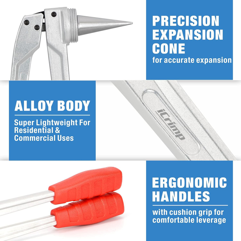 Icrimp Pex-A Expander Tool & Cutter - Ultimate Plumbing Efficiency