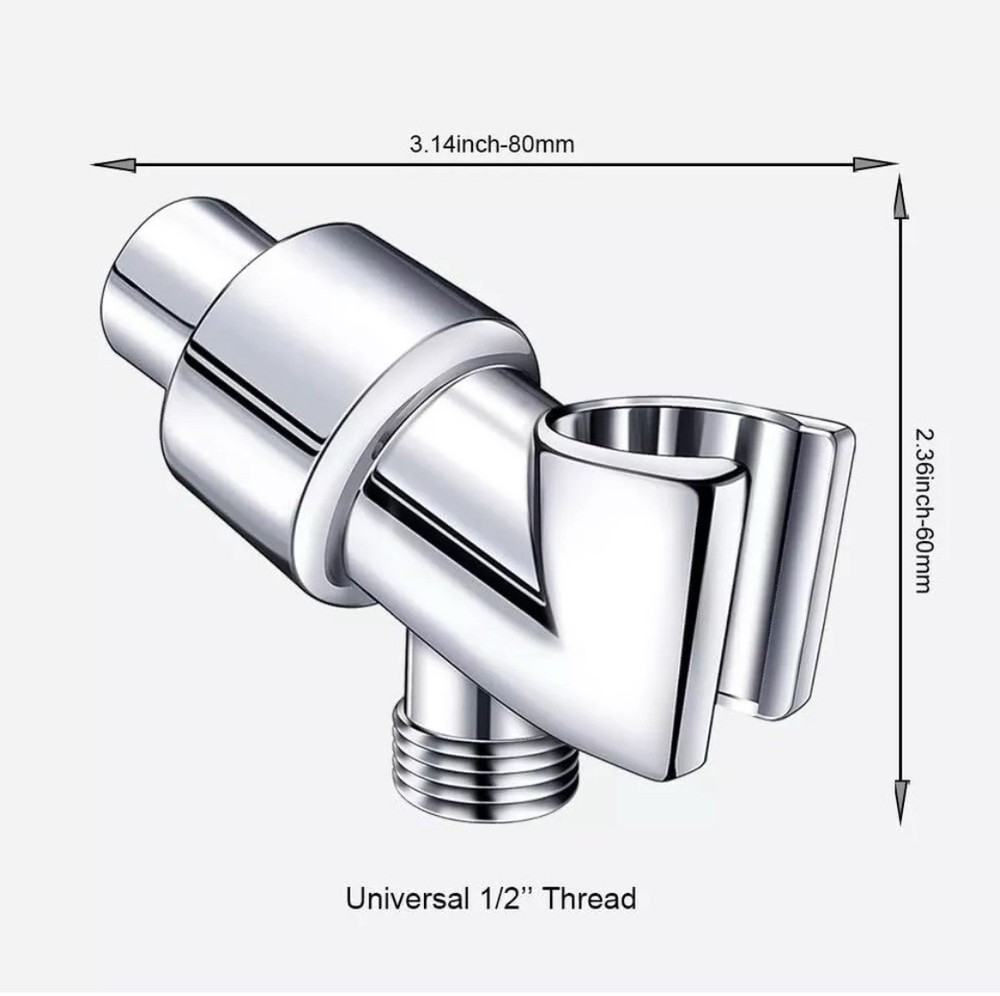 Handheld Shower Head Holder Wall-mounted Adjustable Shower Arm Bracket Universal