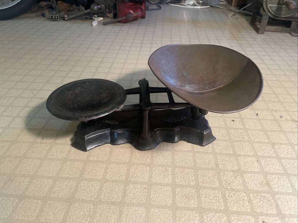 Antique Candy Store Balance Scale Reading Hardware