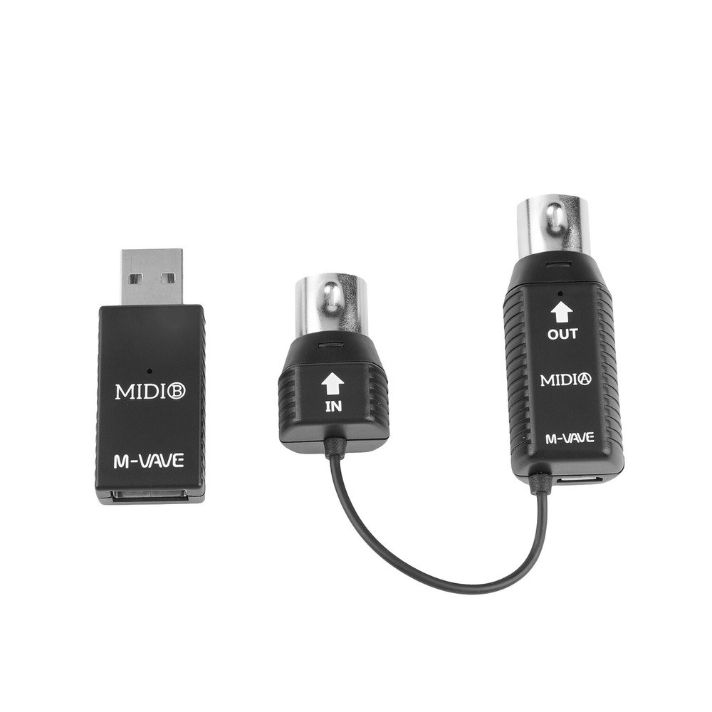 M-VAVE Mini Wireless Transmission System MIDI Bluetooth Adapter USB Plug Play