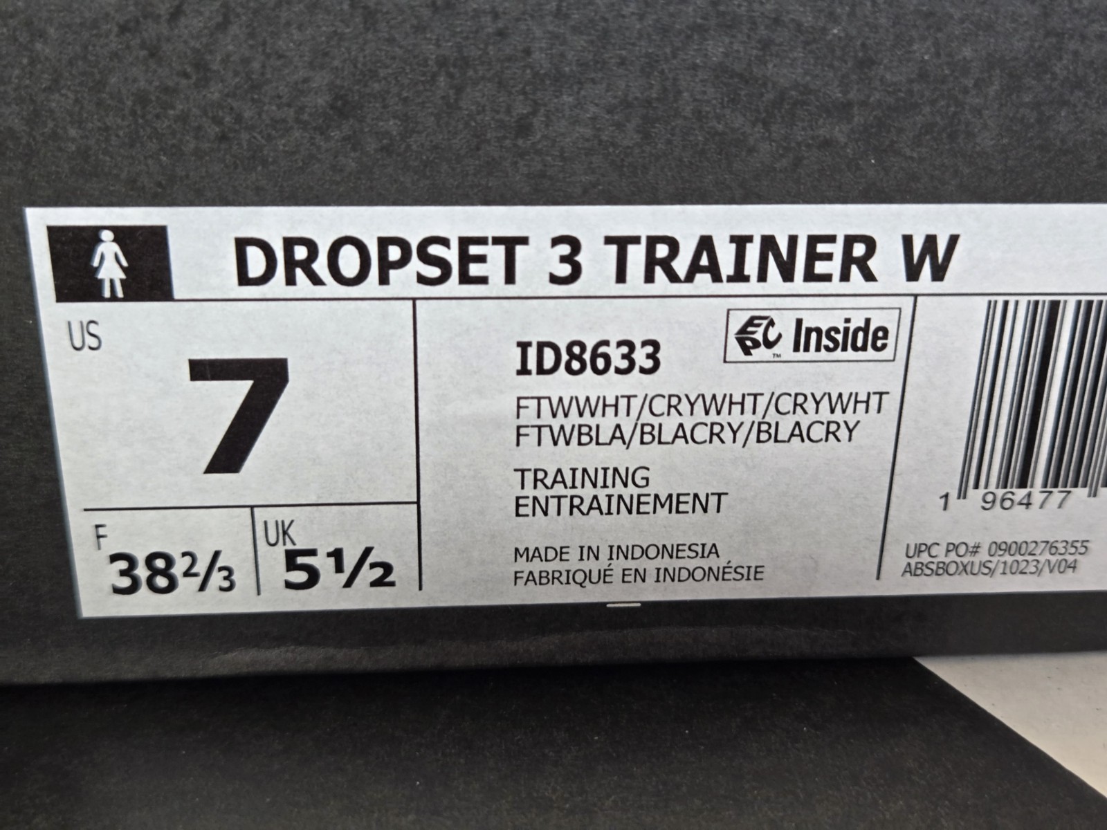 Size 7 - adidas Dropset 3 Trainer Women's ID8633