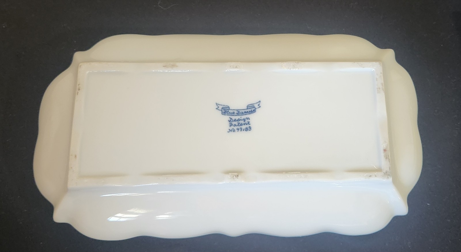 Blue Danube Onion Double Inkwell Set With 2 Lids