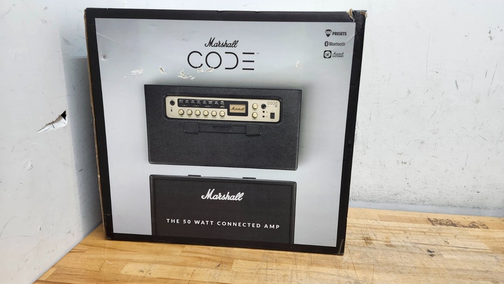 Marshall CODE 50W 1x12 Guitar Combo Amp Black- New Open Box