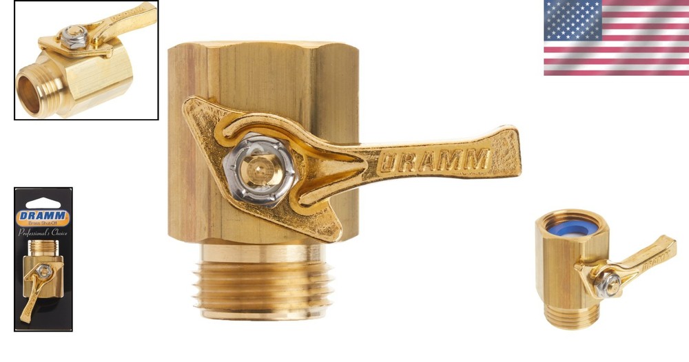 Durable Brass Shut-Off Valve - Full Flow Construction