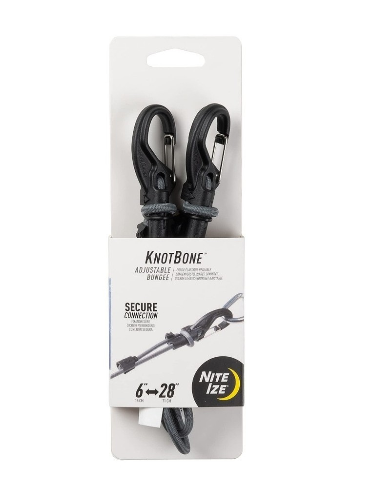 Nite Ize KnotBone Adjustable Bungee Cord - Black