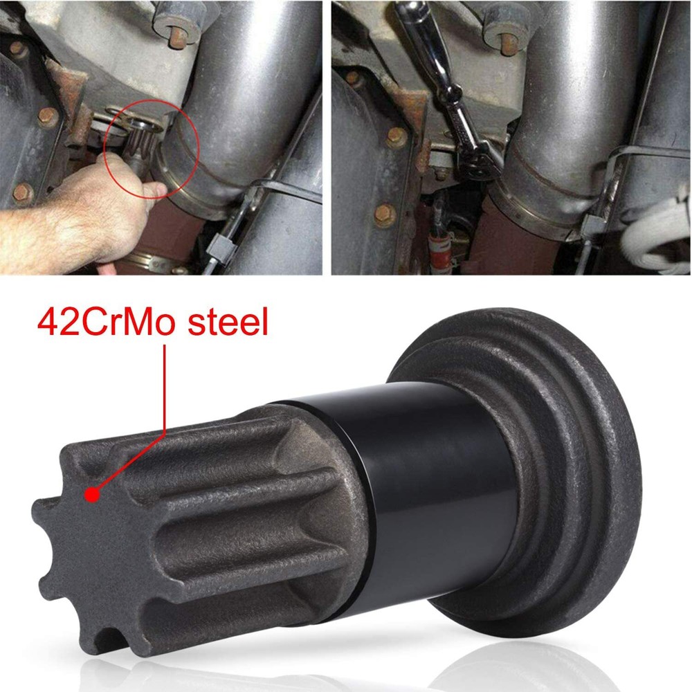For Dodge Cummins Engine Barring Tool Injection Pump Gear Puller Lock Nut Wrench