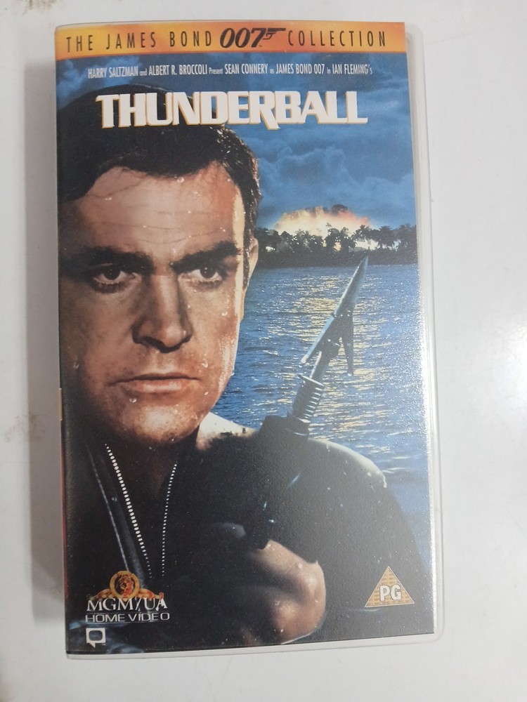 18x James Bond VHS Video Collection