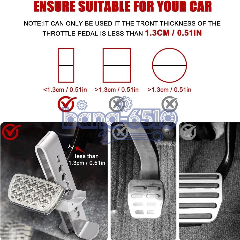 Stainless Steel Brake Pedal Lock Security Car Auto Clutch Lock Anti-theft 3Key