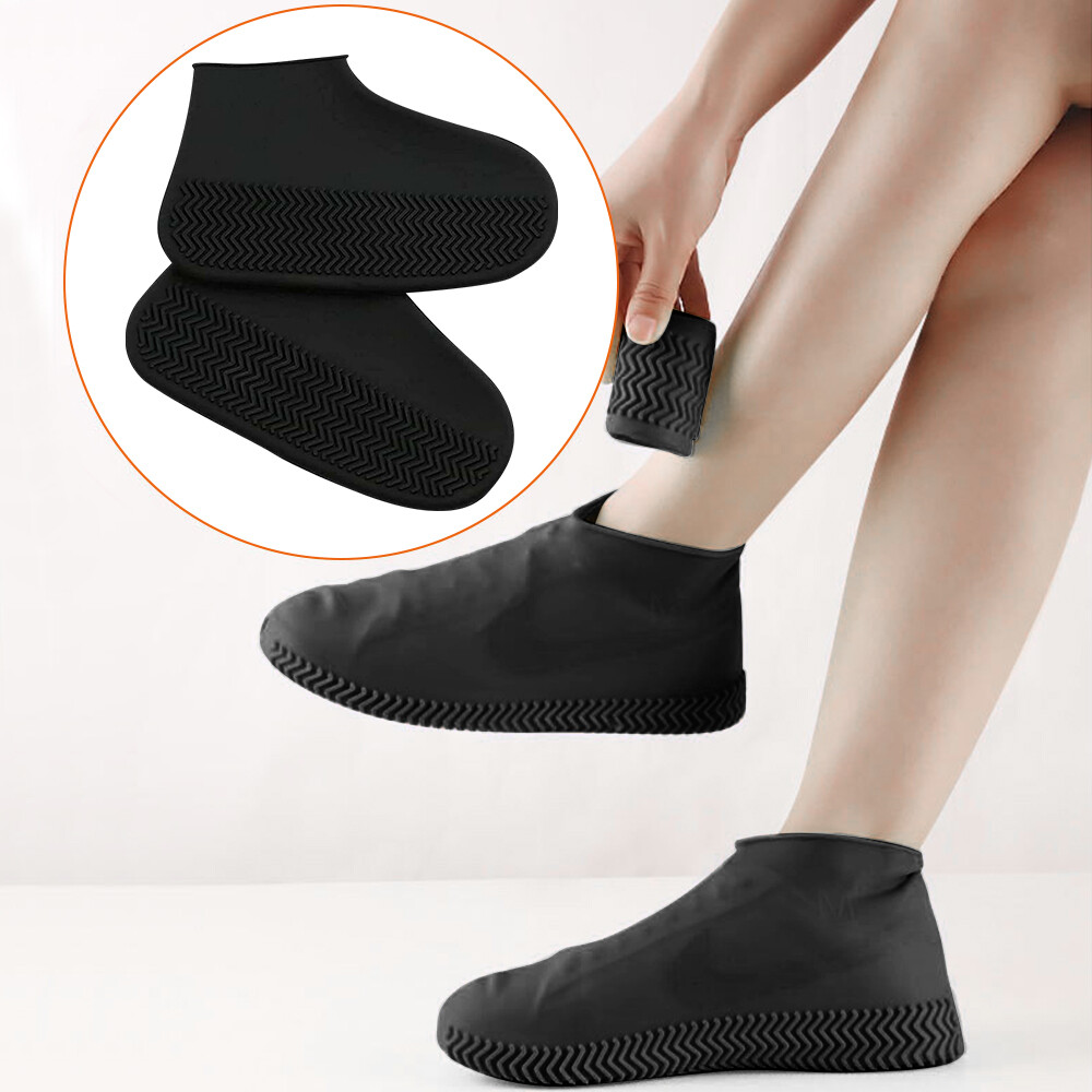 Anti-Slip Silicone Rain Shoe Covers Reusable Waterproof Shoes Cover Protector US