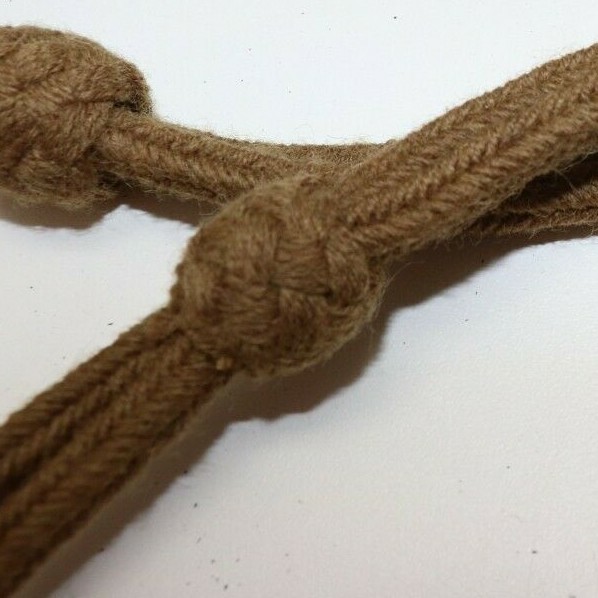 British Khaki Wool Lanyard for WWI or WWII Pistol or Revolver each E9049