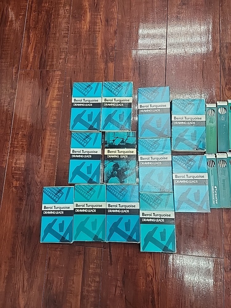 Bundlef Berol Turquoise Eagle Vintage Drawing Leads USA