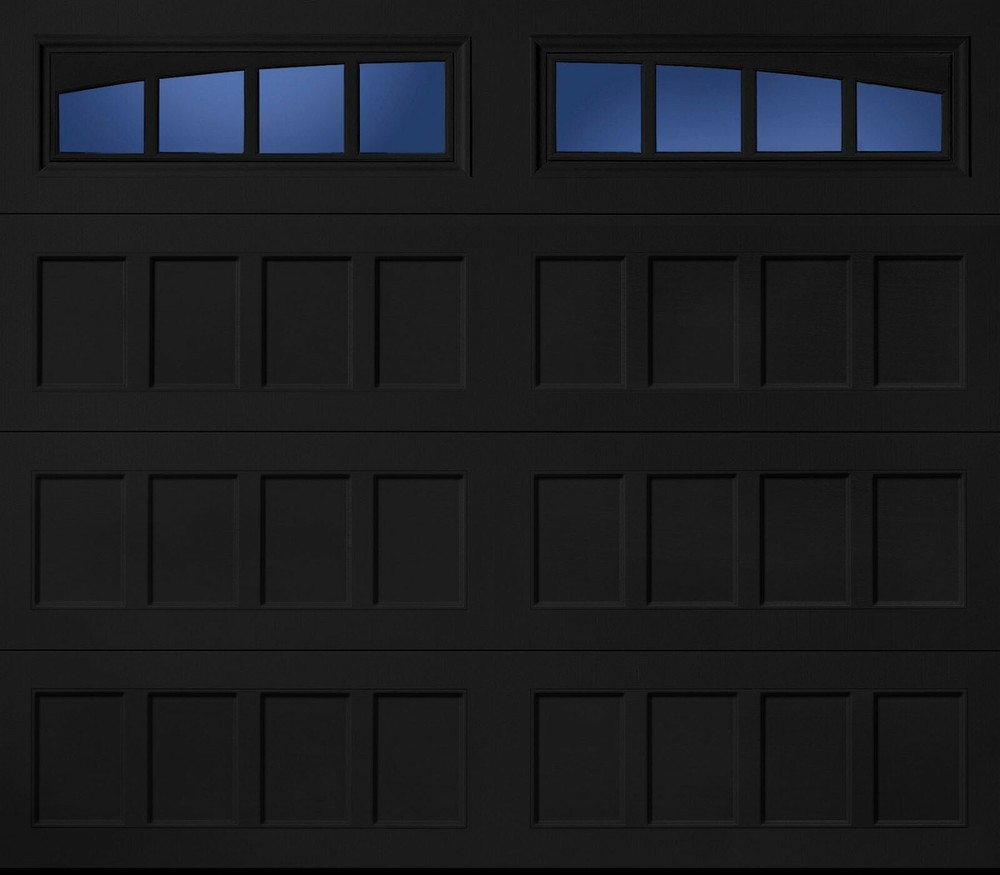 4 Amarr Arch Thames Replacement Inserts for Long Panel Amarr Garage Doors Black