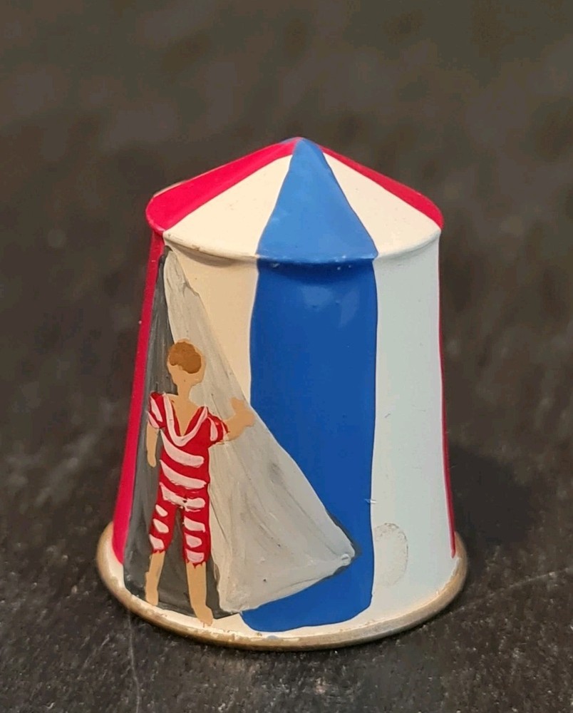 VINTAGE HAND PAINTED THIMBLE