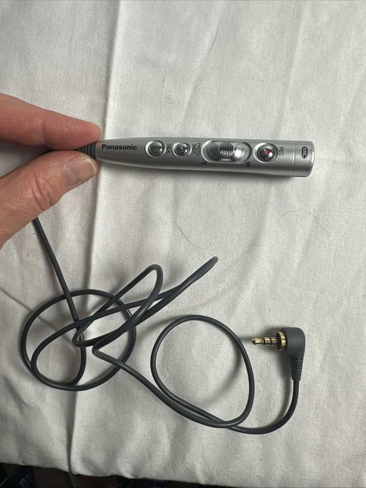 Official PANASONIC Wired MagicWire Remote w/ Mic Tested Working Good NOS