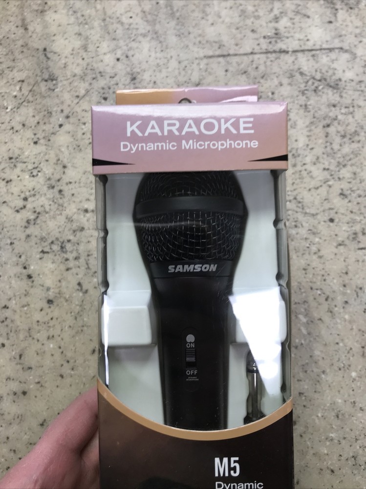 Open Box - Samson Karaoke Dynamic Microphone M5 - Cool Find! Fast Shipping!