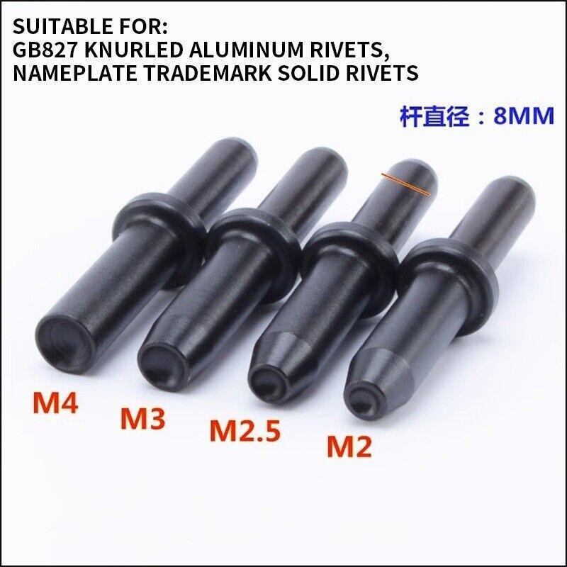 Pneumatic Straight Riveter GB827 Split Pin Air Hammer with 8Pcs Head Solid Semi