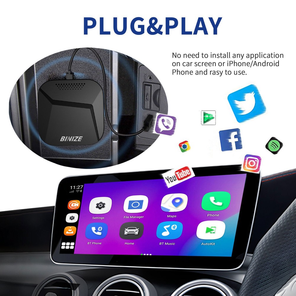Android CarPlay Ai Box Wireless CarPlay Android Auto Adapter Youtube Netflix