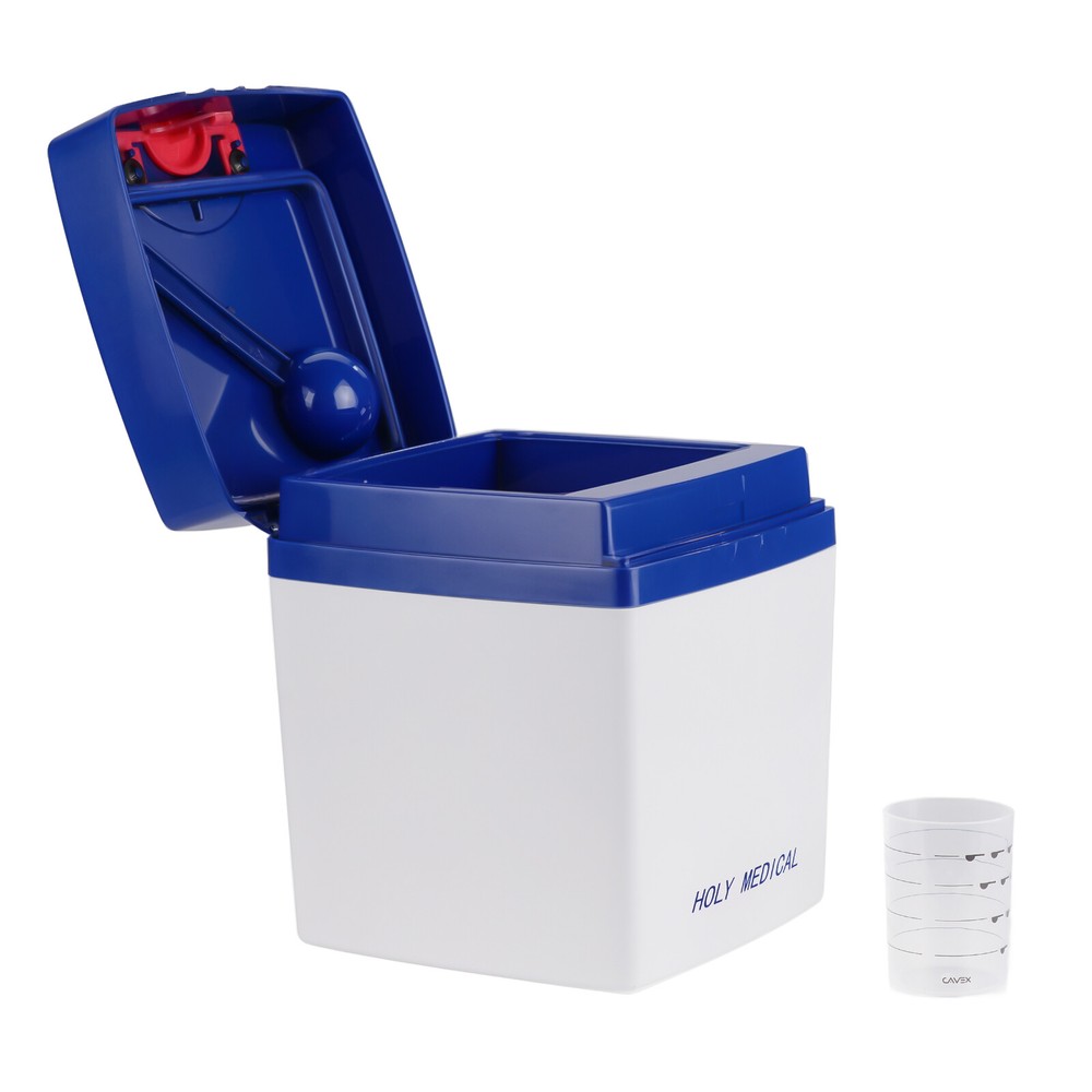 Dental Alginate Mixer Impression Materials Moisture Proof Box Plastic Container