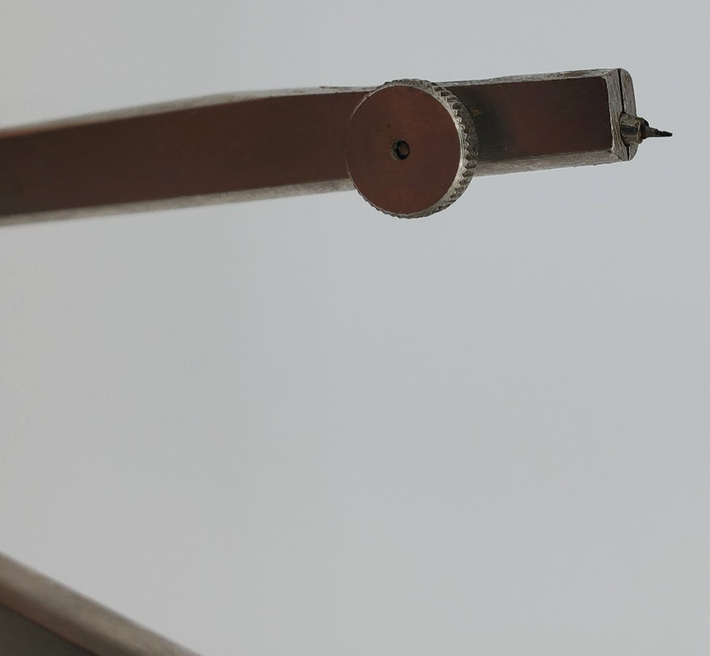 Alvin Basic Line 504 Drafting Compass Tool In Case Vintage West Germany