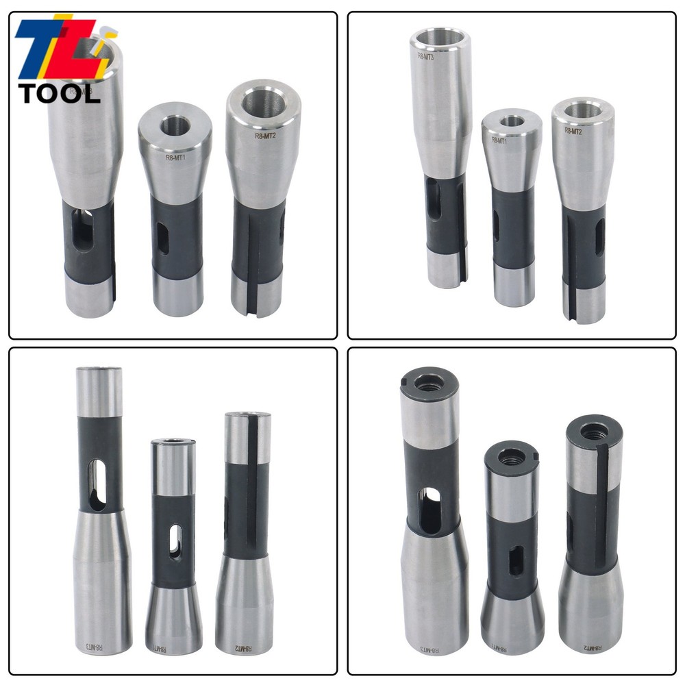 R8 Shank Quick Change Adapters 1MT 2MT 3MT Machining Set