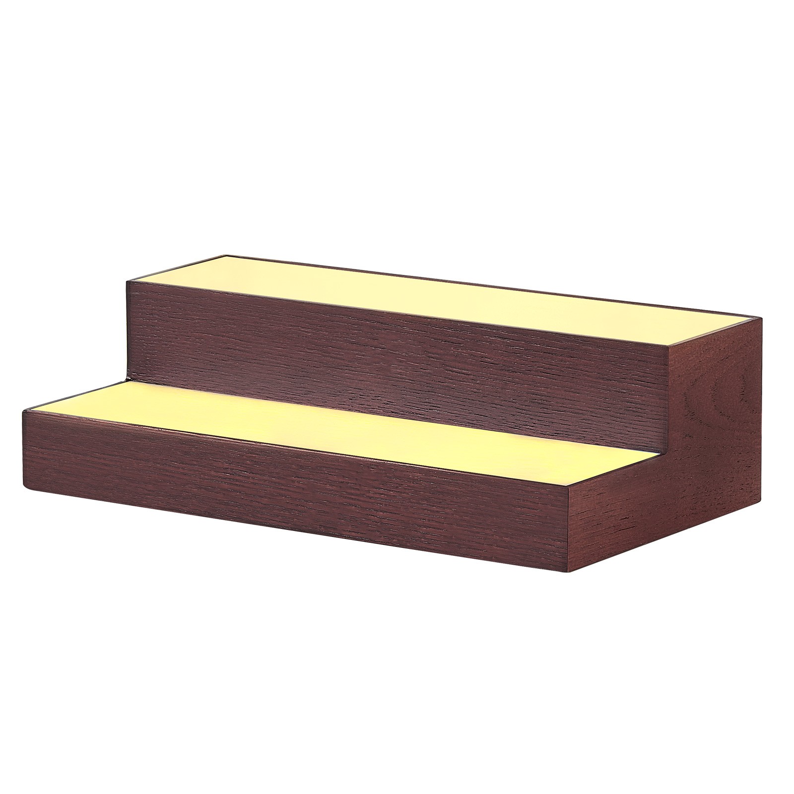 Uimoso LED Illuminated 2-Tier Liquor Bottle Display Rack, 16-In, Holds 8 Bottles