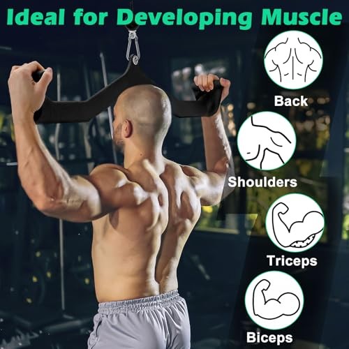 LAT Pulldown Attachments: LAT Pull Down Bar Cable 1&4 - Narrow & Middle Grip