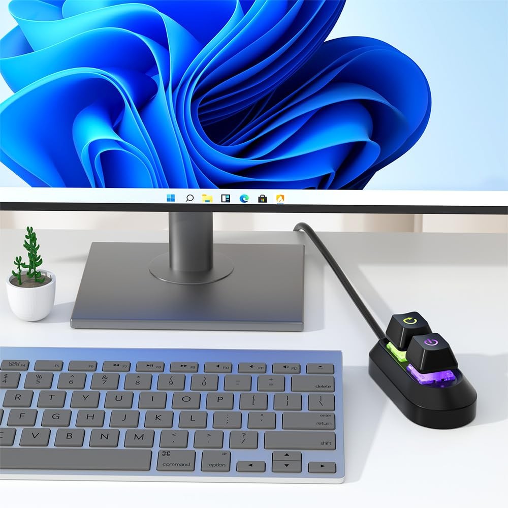 PC Power Button,External Switch with LED Desktop for Computer Motherboard