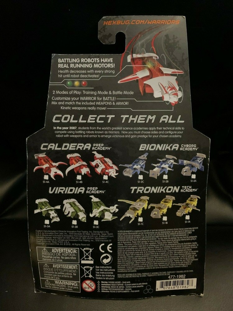Hexbug Warriors Battling Robots Caldera S1-4A New