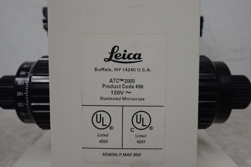 Leica ATC 2000 Binocular Microscope with 4x, 40x Achrom Objectives