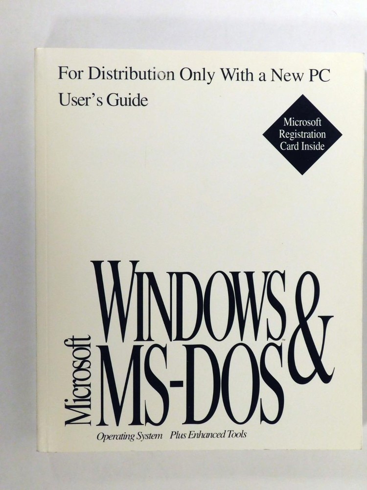 Dell Microsoft Windows Ver 3.1 Operating System Plus Enhanced Tools Users Manual