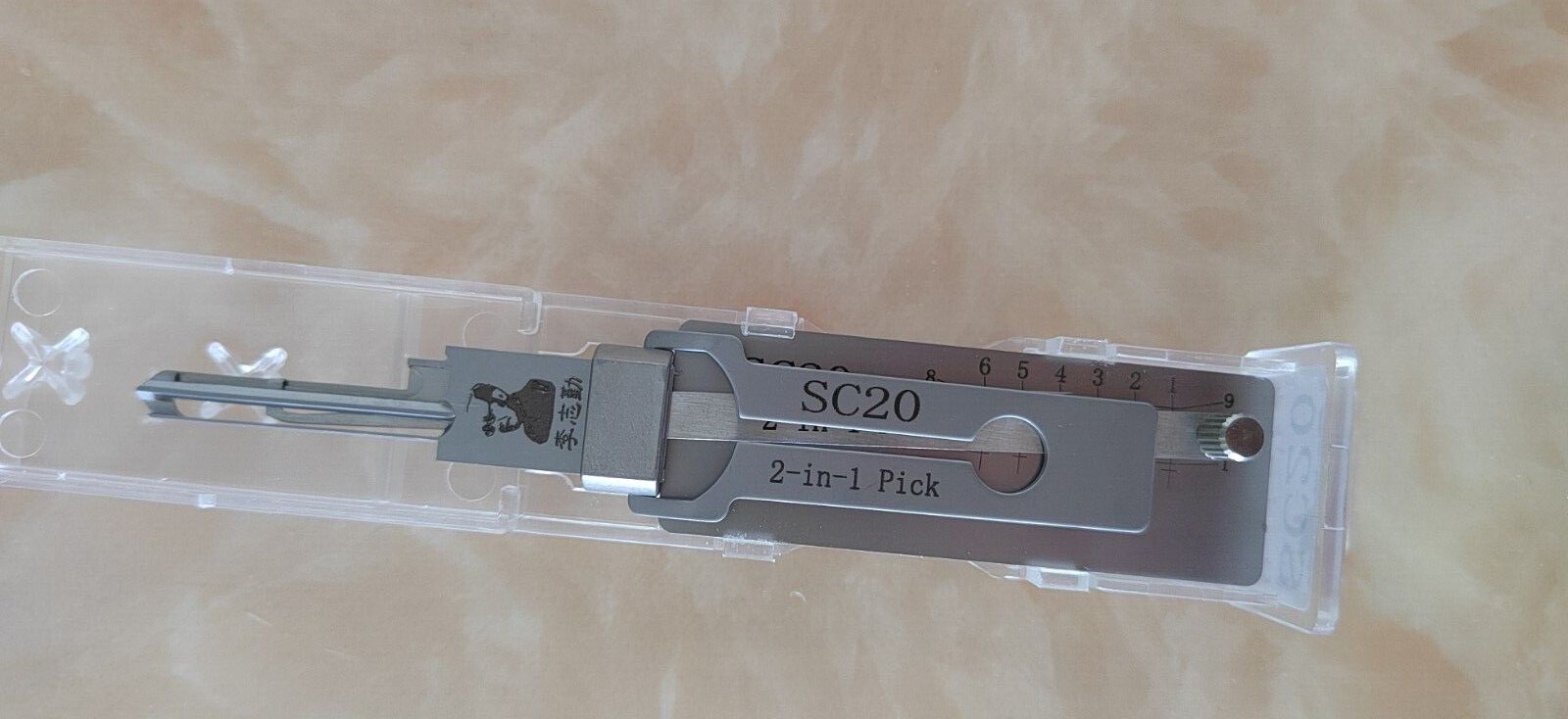 Key Decoder 2 In 1 Stainless Steel Key Pick Up Hook Tool For Repair Maintenance