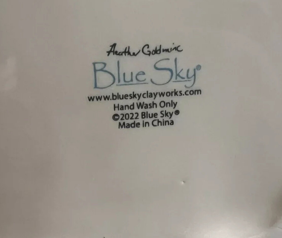 Blue Sky Clayworks Snail With Mushrooms & Flowers Teapot NEW Auth Retailer