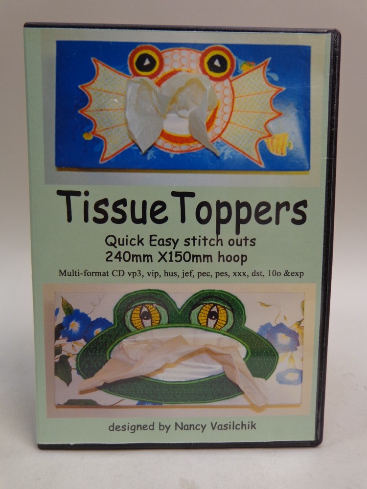 Nancy Vasilchik Embroidery Design CD Tissue Toppers