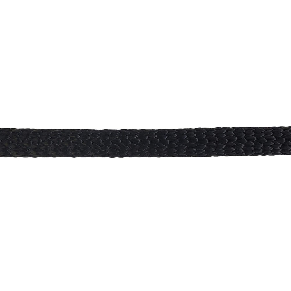 1/2 Inch Black Dacron Polyester Rope 250 Foot Spool | Solid Braid Industrial Gra