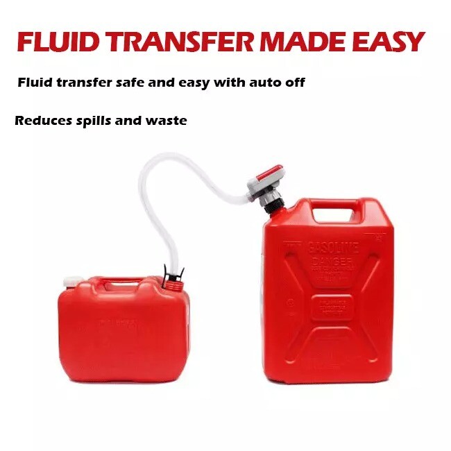 Automatic Fuel Transfer Pump with Auto-Stop,53'' Extra Long Hose Battery Powered