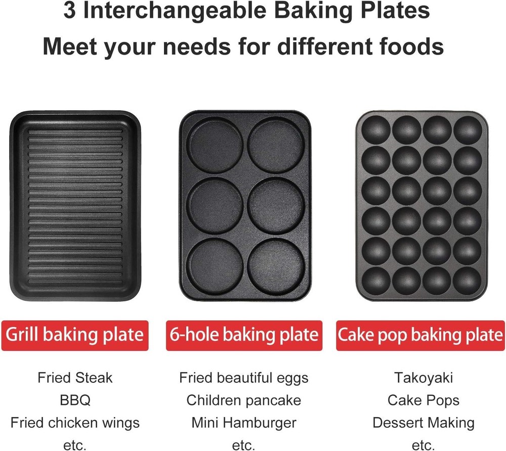 Multifunctional Baking Maker - Grill Pan Cake Pops Takoyaki=