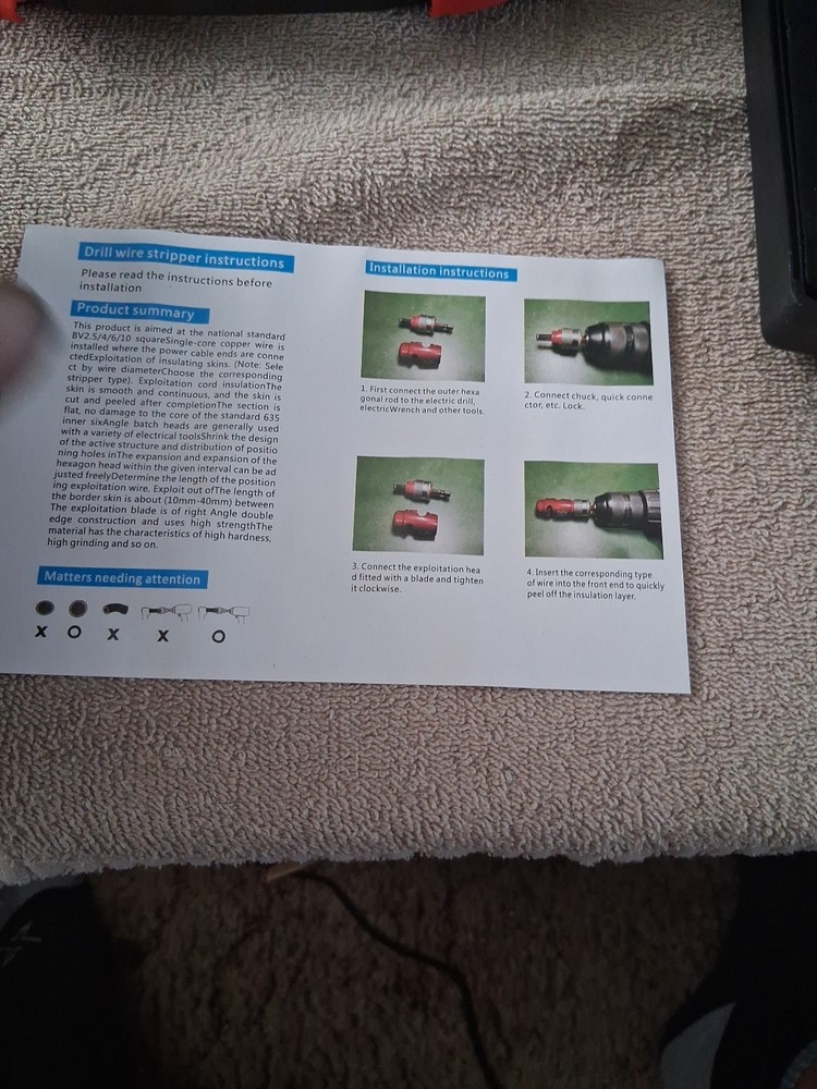 Electric Wire Stripper for Drill, Wire Stripping