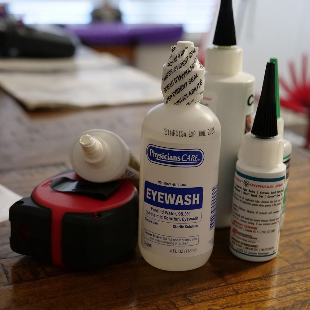 First Aid Only 4 oz Eye Flush - Compact Sterile Solution for Safety Preparedness