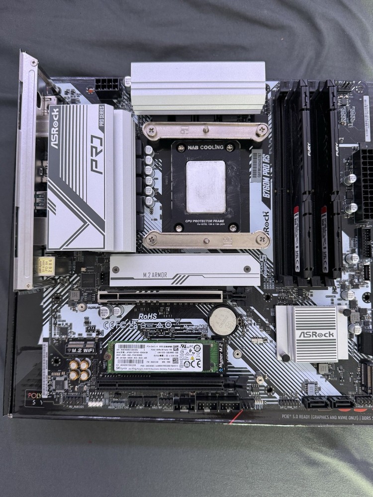 ASRock B760, CPU, DDR5 RAM, SSD, Cooler, PSU